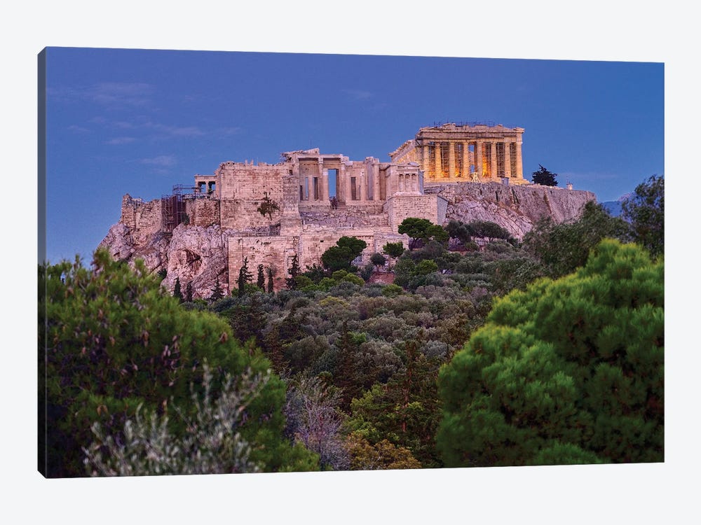 Blue Hour Of Acropolis Of Athens 1-piece Art Print