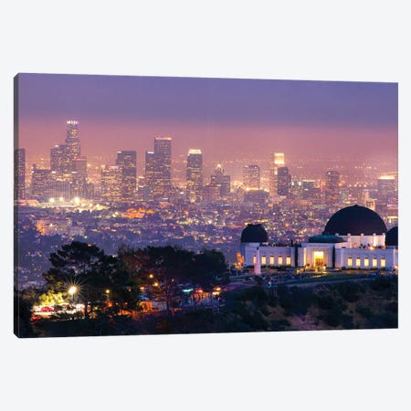 Griffith Park Observatory In Los Angeles Canvas Print #ZSC28} by Zoe Schumacher Canvas Artwork