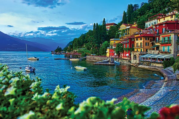 Zoe Schumacher: Town Of Varenna On Lake Como by Zoe Schumacher