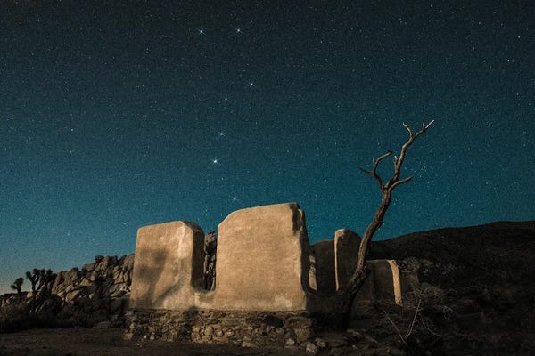Big Dipper Rises Over Abandoned Adobe Home