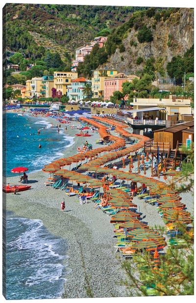 Take A Stroll @ Monterosso Al Mare Beach Cinque Terre Canvas Art Print