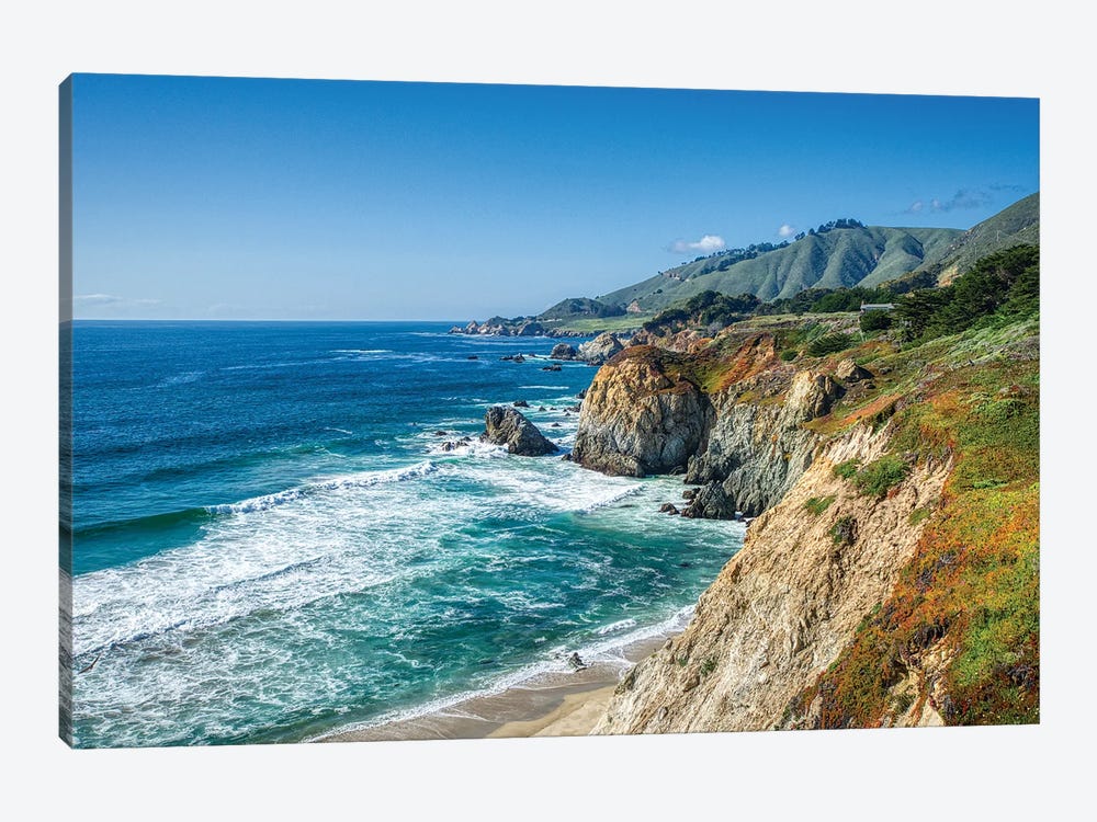 Big Sur Coastline Of California by Zoe Schumacher 1-piece Canvas Art