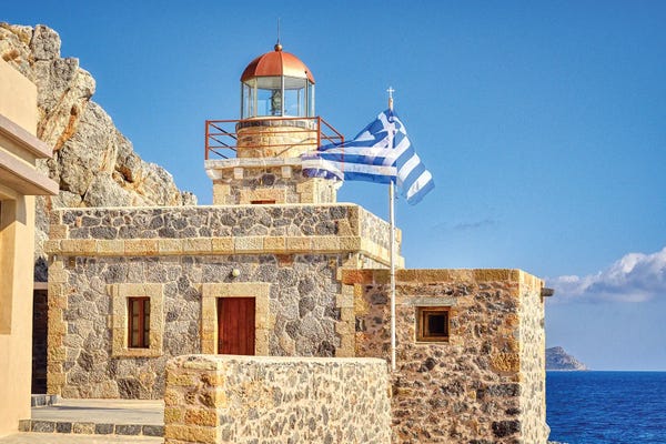 Zoe Schumacher: Monemvasia Fortress Lighthouse by Zoe Schumacher