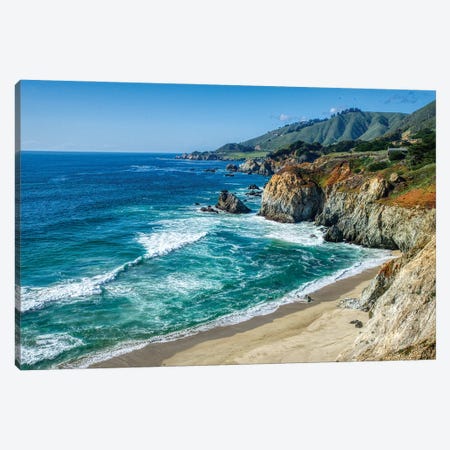 Coastline Of California At Big Sur Canvas Print #ZSC5} by Zoe Schumacher Canvas Print