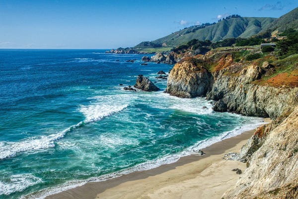 Big Sur: Coastline Of California At Big Sur by Zoe Schumacher