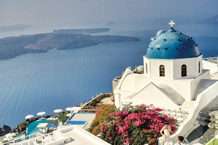 Santorini by Zoe Schumacher wall art