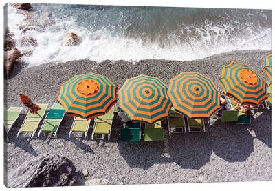 Monterosso - Beach I Canvas Art Print - Tropical Beach Art