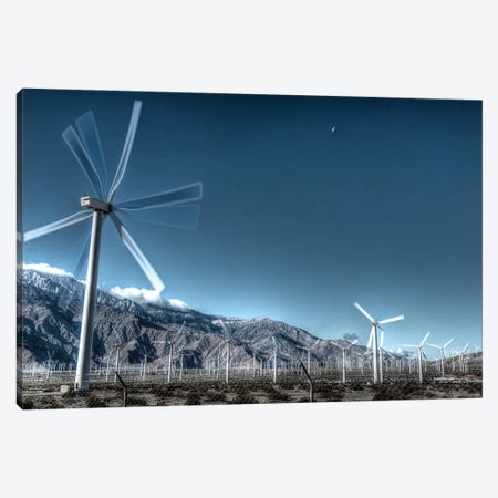 Wind Farms Of Palm Springs Canvas Print #ZSC73} by Zoe Schumacher Art Print