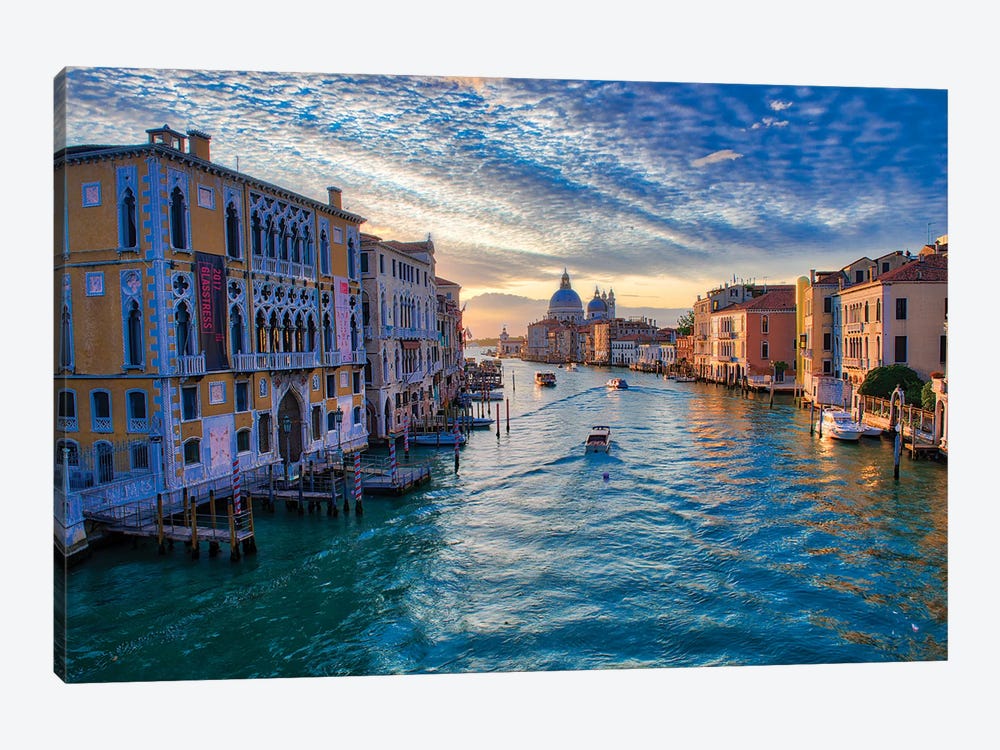 Sunrise On The Grand Canal Of Venice by Zoe Schumacher 1-piece Canvas Print