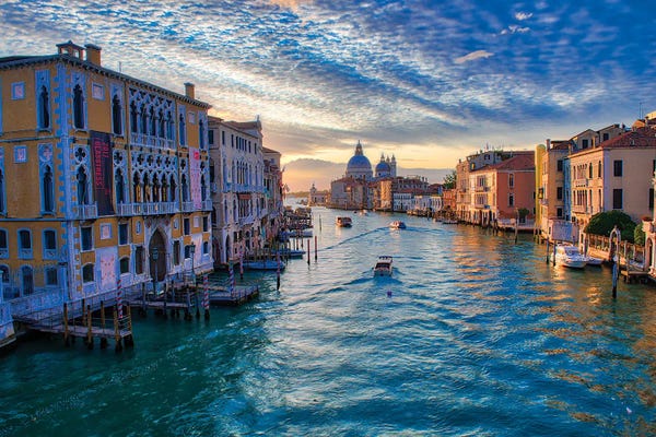 Sunrise On The Grand Canal Of Venice