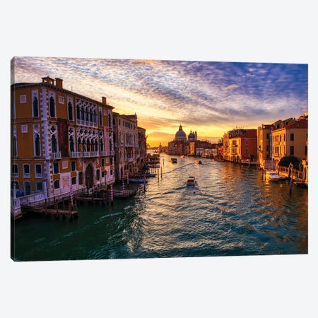 Sunrise On The Grand Canal Of Venice II Canvas Print #ZSC75} by Zoe Schumacher Canvas Artwork