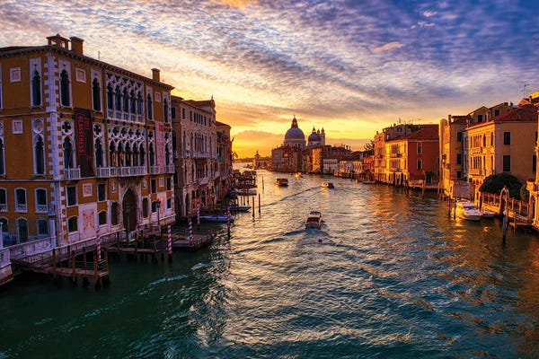 Venice: Sunrise On The Grand Canal Of Venice II by Zoe Schumacher