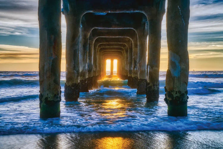 Manhattan Beach Pier At Sunset