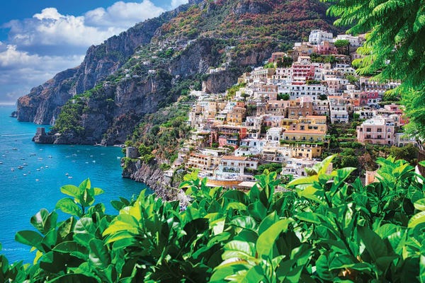 Zoe Schumacher: Coastline Of Positano, Italy by Zoe Schumacher