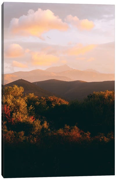 Balagne, Corsica Canvas Art Print - Mountain Sunrise & Sunset Art