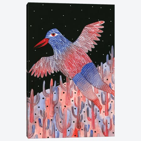 Bird Goddess Canvas Print #ZST11} by Zsalto Canvas Wall Art