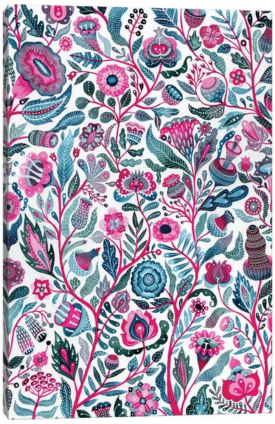 Endlessly Growing Pink Canvas Art Print - Zsalto
