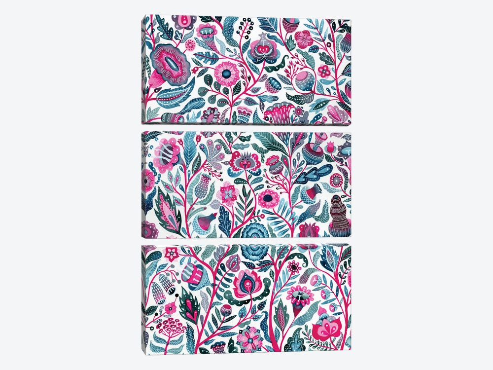 Endlessly Growing Pink by Zsalto 3-piece Canvas Art
