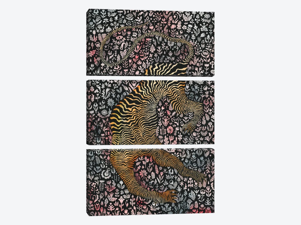 Headless Tiger by Zsalto 3-piece Art Print