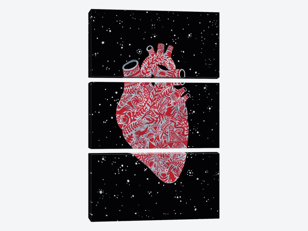Heart by Zsalto 3-piece Canvas Print