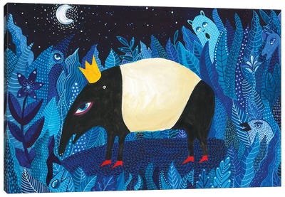Tapir Canvas Art Print - Eyes