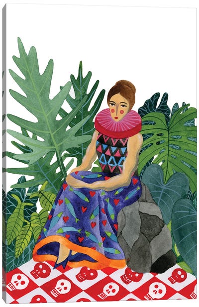 Queen Of The Greenhouse Canvas Art Print - Zsalto