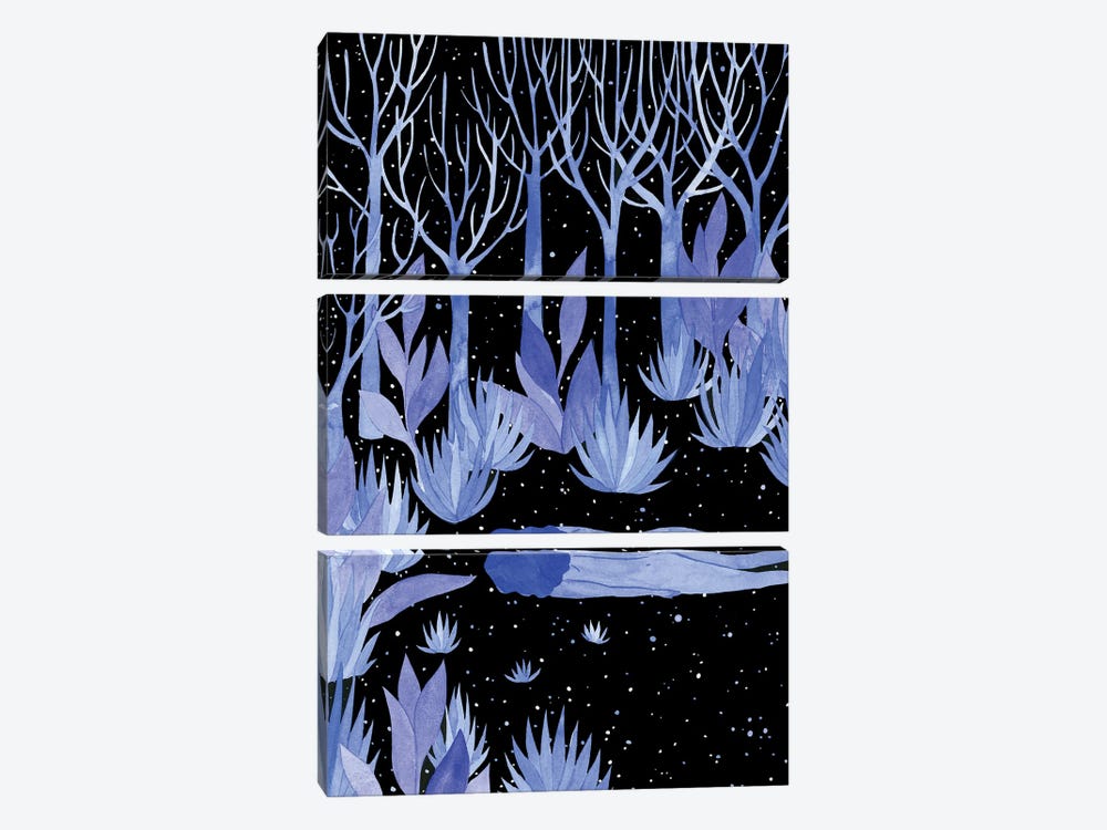 Space Garden by Zsalto 3-piece Art Print
