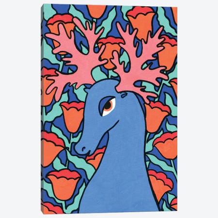 Deer Canvas Print #ZST4} by Zsalto Art Print