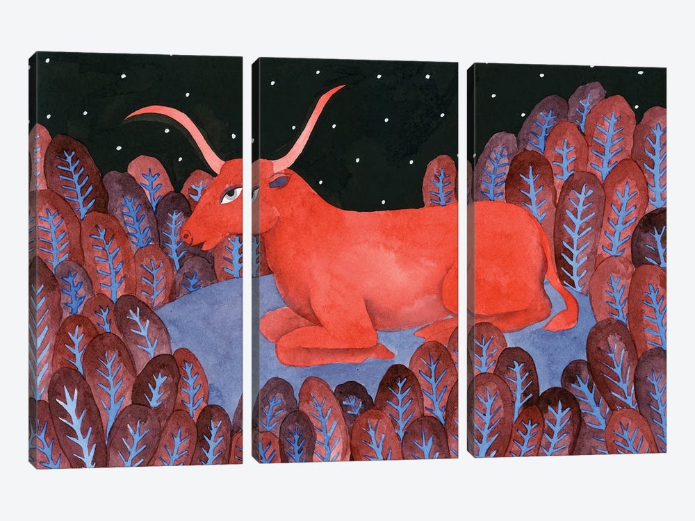 Taurus by Zsalto 3-piece Canvas Print