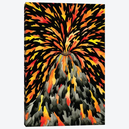 Volcano Canvas Print #ZST58} by Zsalto Canvas Wall Art