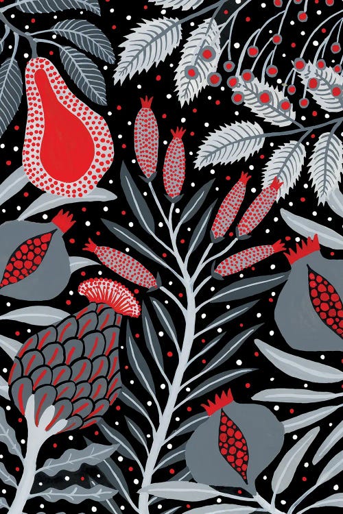 Winter Scene With Summer Fruits