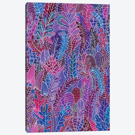 Pink Jungle Canvas Print #ZST6} by Zsalto Art Print
