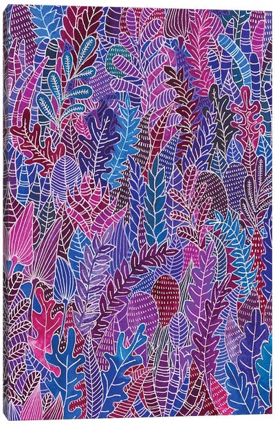 Pink Jungle Canvas Art Print - Zsalto