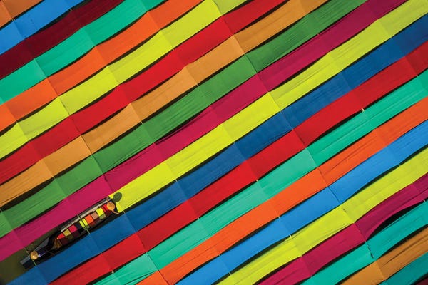 Zay Yar Lin: Colors Of Inle Fabrics II by Zay Yar Lin