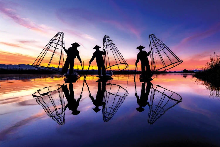 Fishermen Of The Inle's Lake