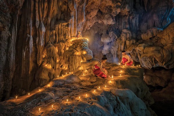 Zay Yar Lin: Phar-Baung Cave by Zay Yar Lin