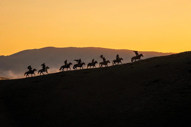 The Rise Of Eagle Hunters by Zay Yar Lin wall art