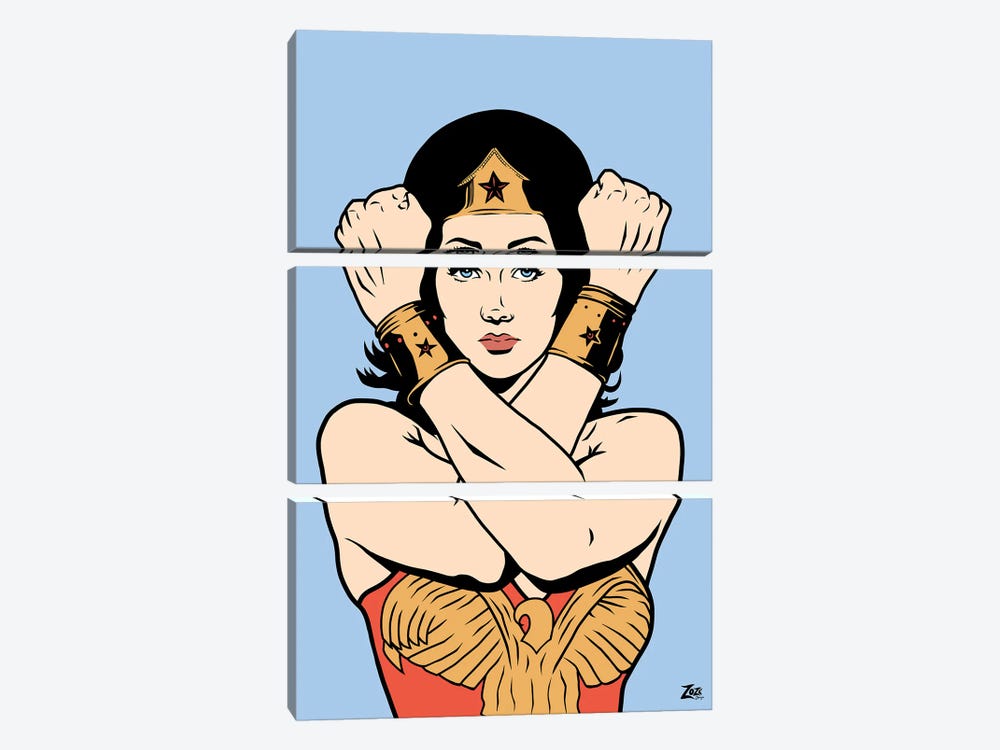 Wonder Woman by Zozi Designs 3-piece Art Print