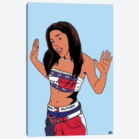 Aaliyah Canvas Print #ZZD1} by Zozi Designs Canvas Artwork