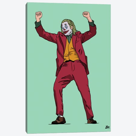 Joker Canvas Print #ZZD22} by Zozi Designs Canvas Print