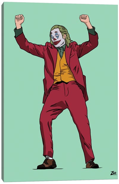 Joker Canvas Art Print - Zozi Designs