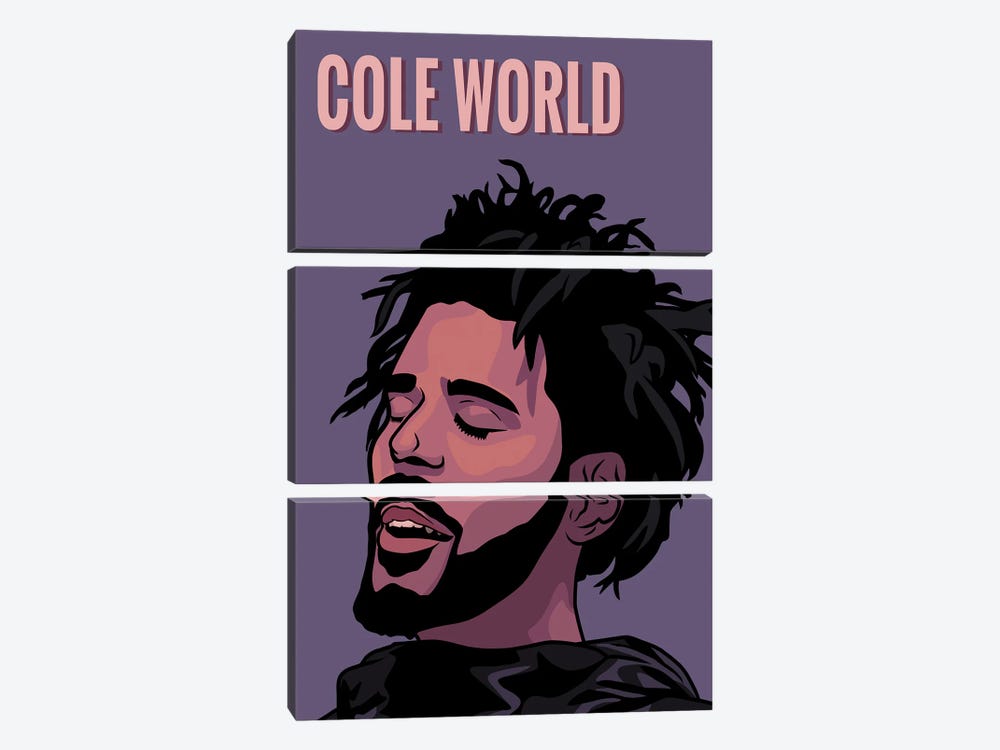 Cole World by Zozi Designs 3-piece Canvas Art Print