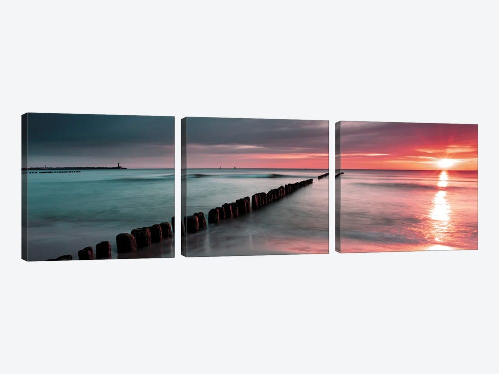 Soothing Ombre by May 3-piece Canvas Artwork