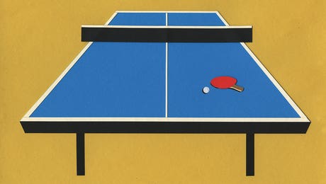 Ping Pong Table by Rosi Feist