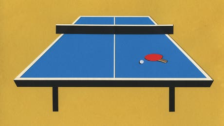 Ping Pong Table by Rosi Feist