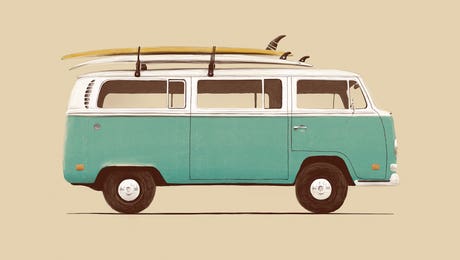 Blue Van by Florent Bodart