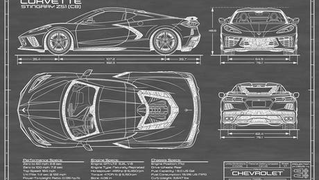 Corvette (C8) Stingray Black by Action Blueprints