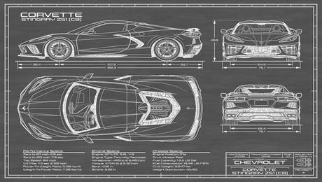 Corvette (C8) Stingray Black by Action Blueprints