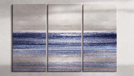 Silver Seascape II By Michelle Matthews