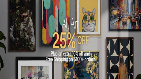 25% Off All Art | 10% & Free Shipping on $100 Orders - March 2025